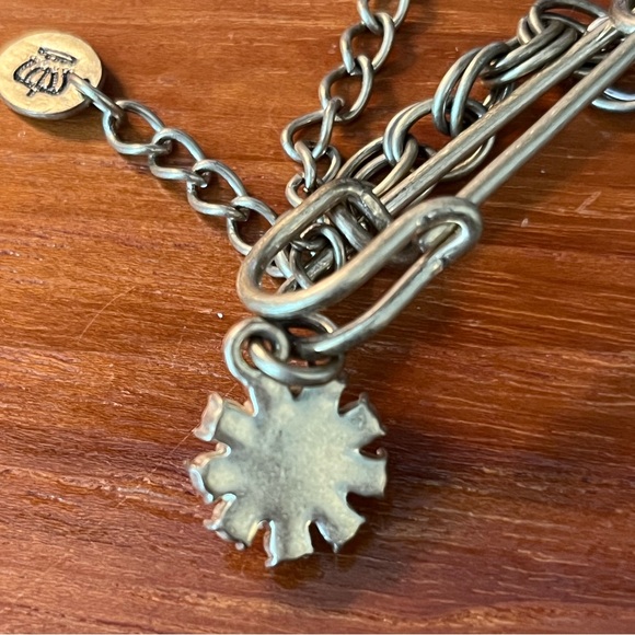 JUICY COUTURE Vintage Bag Keychain Heart Jewel Charms Pearl Crystal Overstuffed - Picture 9 of 11